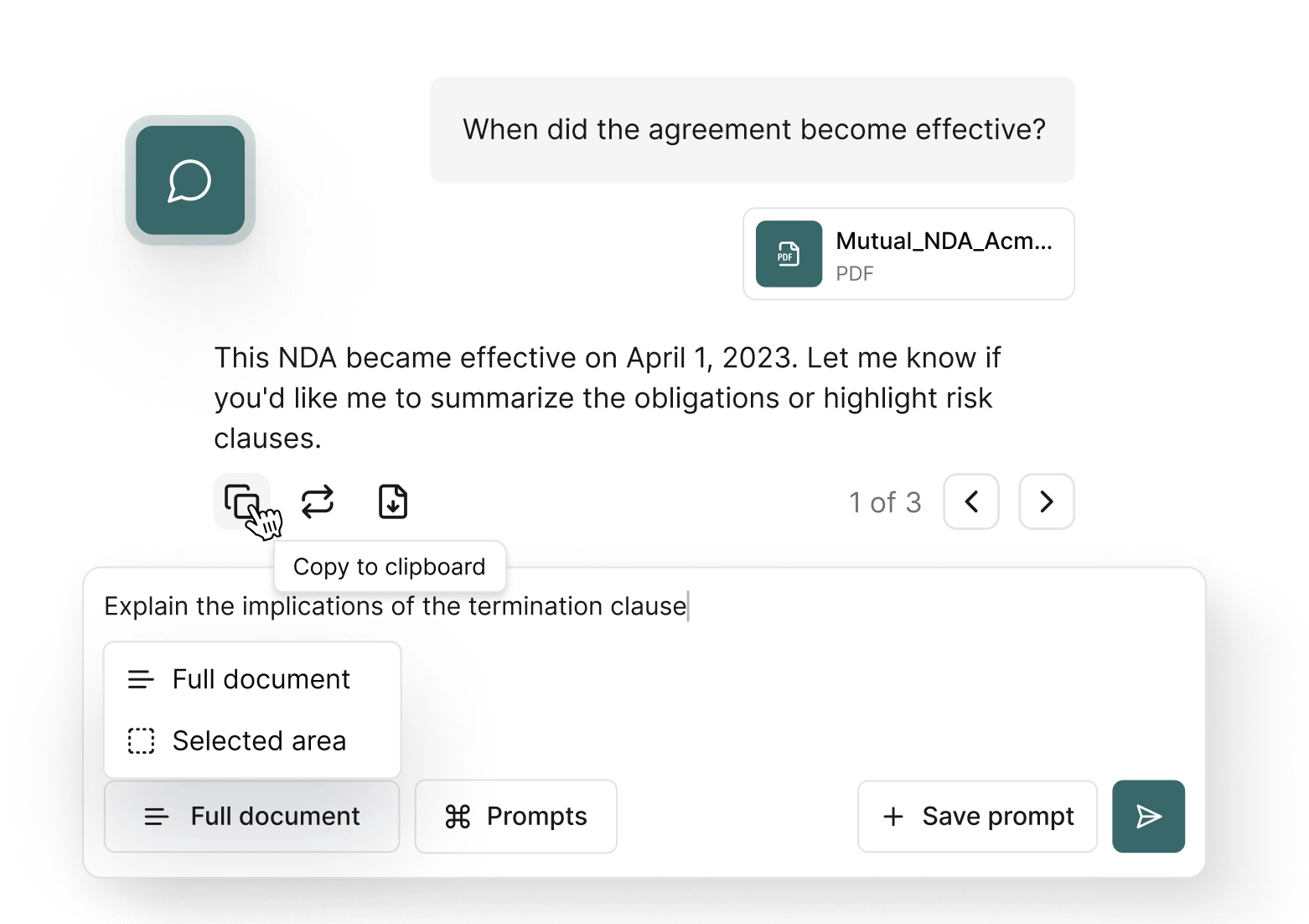 AI Assistant Interface