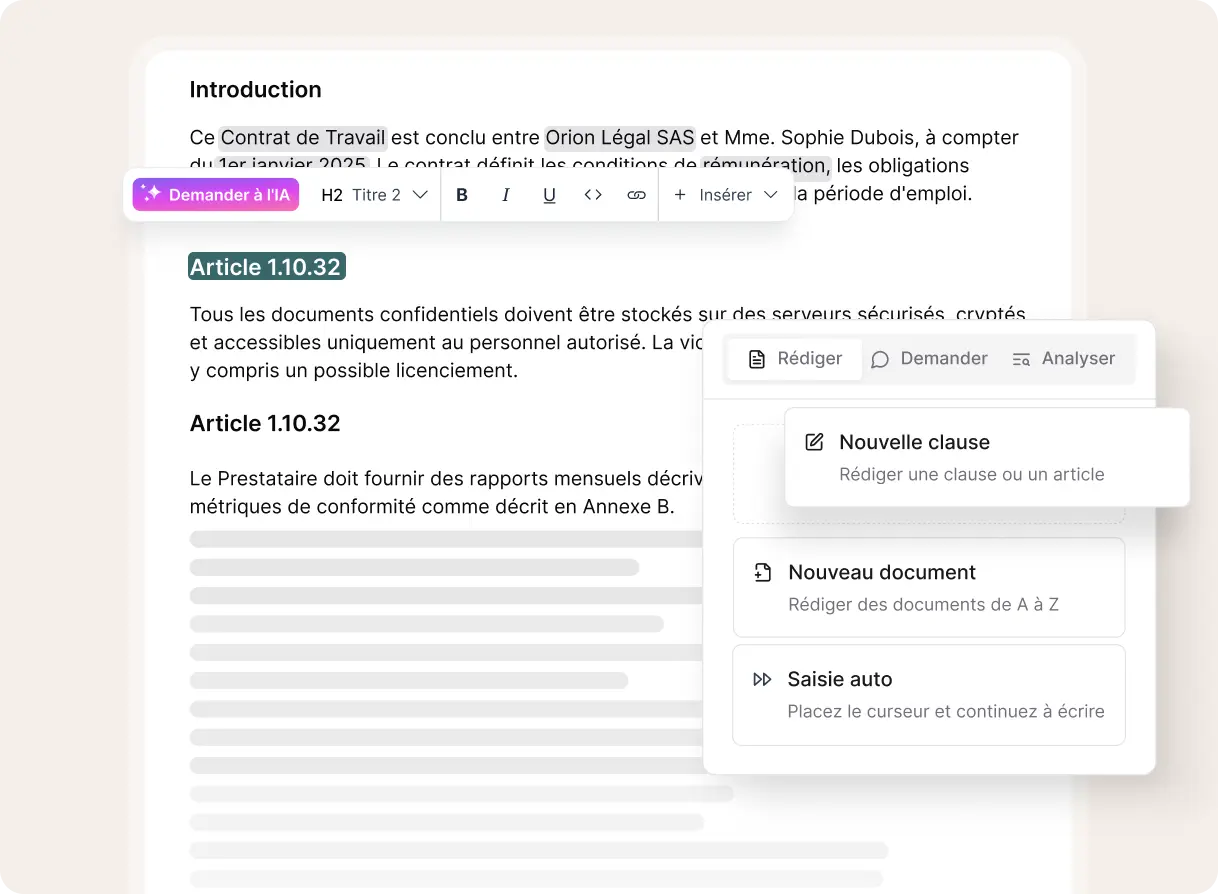 Rédaction, suralimentée par des agents IA