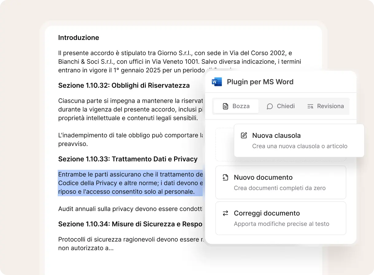 Esegui i tuoi playbook di revisione in Microsoft Word